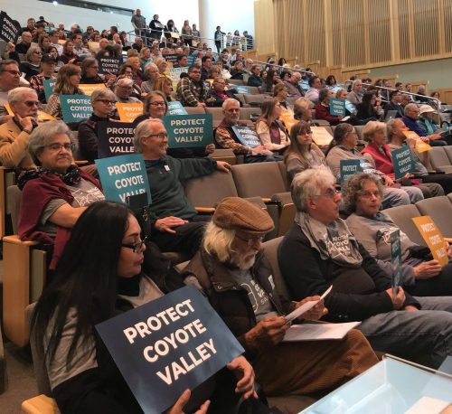 Hundreds Rally for Coyote Valley