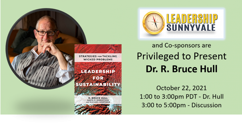 banner for "Leadership for Sustainability" event